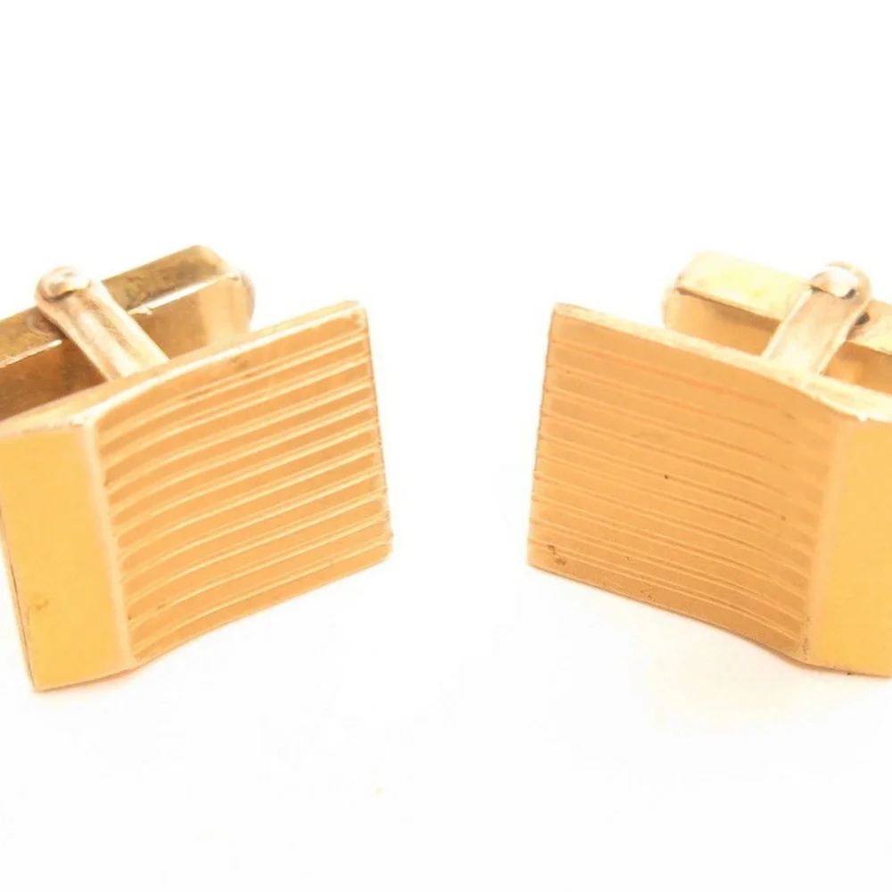 Vintage SWANK‎ Signed Gold Filled Cufflinks